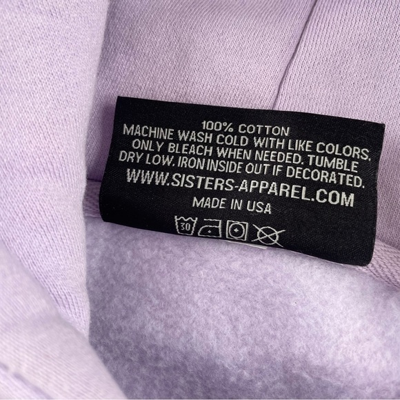 Sisters James Charles Lilac Lavender Purple Oversized Hoodie Size XS - Picture 6 of 8